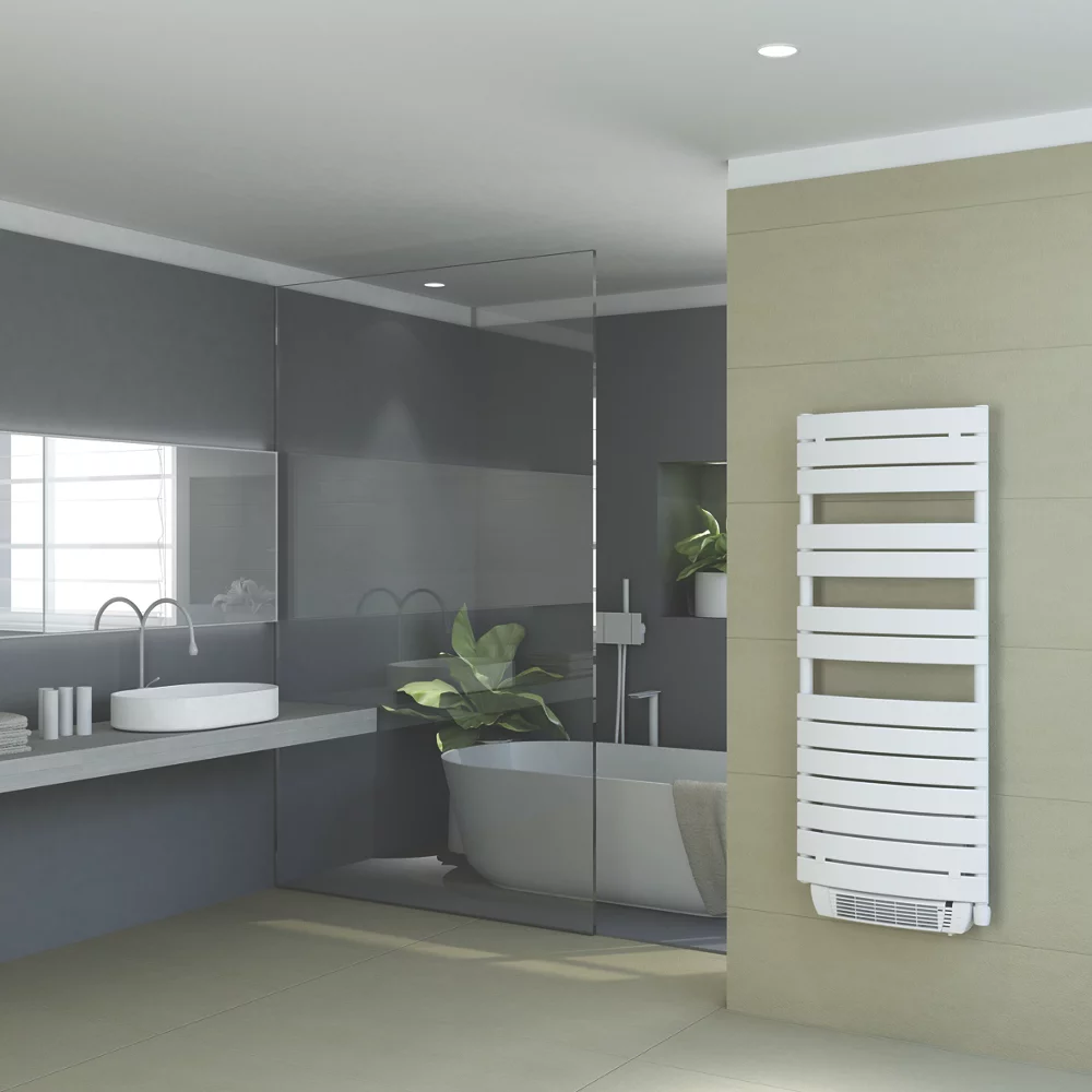 Sèche-serviettes électrique Soufflant Cintré Aube Aquance